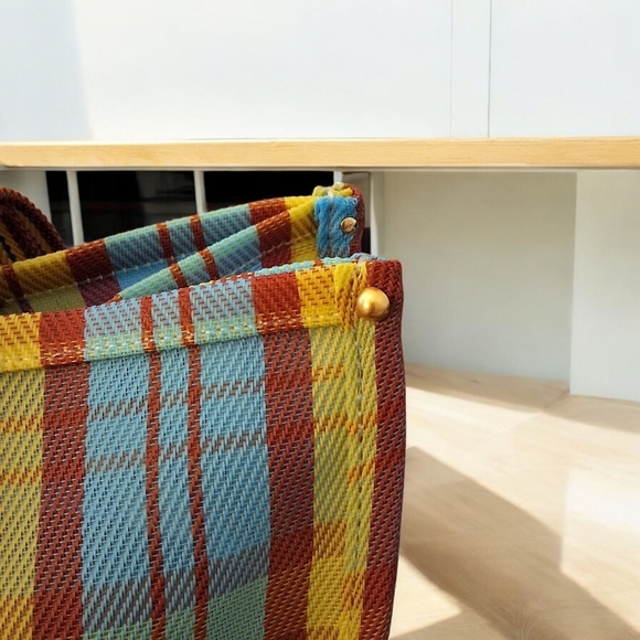 Tory Burch Ella Plaid Market Tote – NWT - Picture 6 of 14